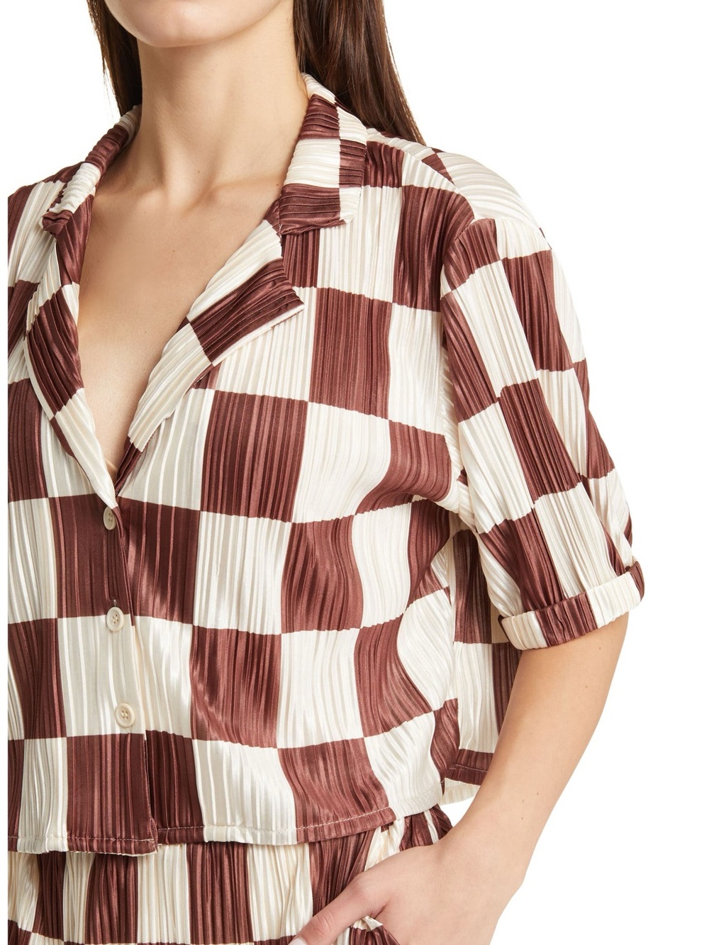 Dressed in Lala Est La Vie Plissé Top Size S (top only)